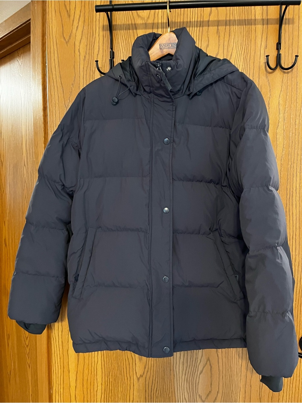 NWOT Lands' End Women's Max 600 Down Puffer Jacket Black M 10-12 - Picture 2 of 5